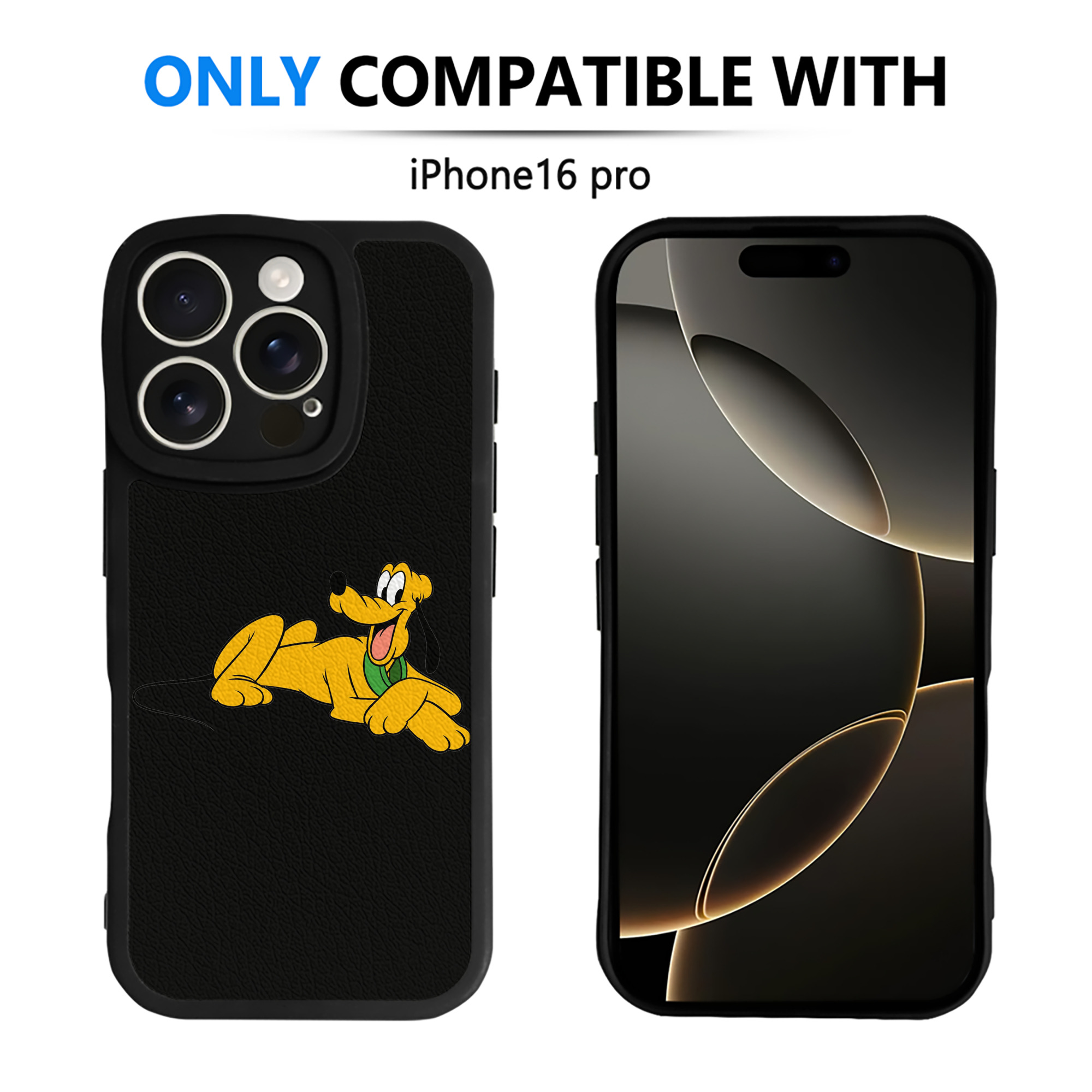 （画像用） ミッキーマウス Mickey Mouse 【iPhone 16シリーズ対応】シリコンスマホケース（レザー調） 材質：シリコン